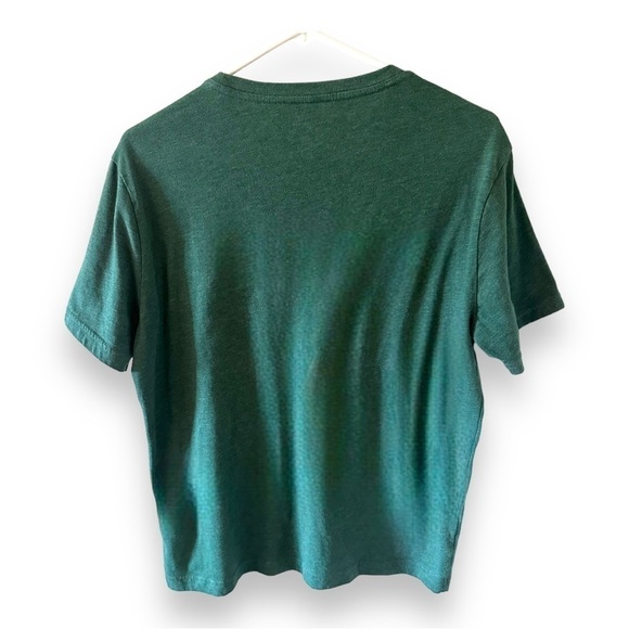 Banana Republic Crew Neck Green Short Sleeve Shirt - Medium - Picture 7 of 9
